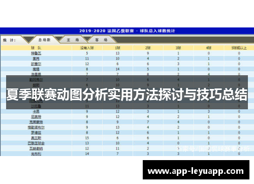 夏季联赛动图分析实用方法探讨与技巧总结